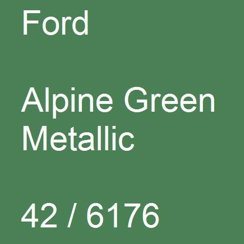 Ford, Alpine Green Metallic, 42 / 6176.